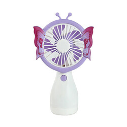 (StyleE) Mini Ventilateur Étudiant Rechargeable Usb Portable En Forme de Poignée de Dessin Animé