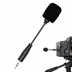 Microphone 3.5Mm Jack Microphone De Réduction De Bruit Flexible Pour Téléphone Portable Ordinateur Enregistrement En Direct Noir