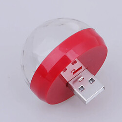 Acheter USB mini disco boule de lumière portable led parti décor lampe dj stage bar rouge