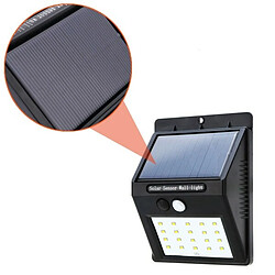 Acheter Tradex 20 LED AVEC PANNEAU SOLAIRE RECHARGEABLE ET DÉTECTEUR DE MOUVEMENT POUR L'EXTÉRIEUR