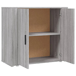 Avis vidaXL Buffet Sonoma gris 80x33x70 cm Bois d'ingénierie