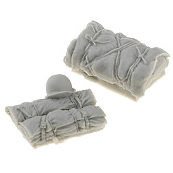 1:35 tableau de sable construction bâtiment soldat chapeau paquet sac 2pcs pour dioramas pas cher