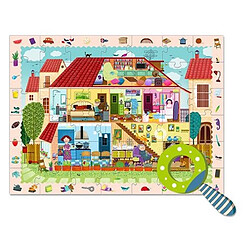 PLAN TOYS Puzzle detective - Maison loupe - 42 pcs