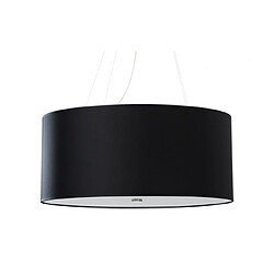 Luminaire Center Suspension Otto Verre,acier,tissu Noir 5 ampoules 115cm