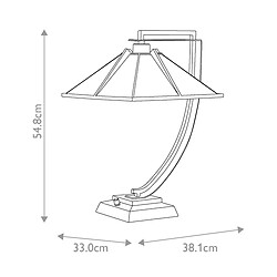 Elstead Lighting Lampe de table à 1 lumière, bronze occidental