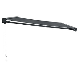 Avis vidaXL Auvent rétractable anthracite 4,5x3 m tissu et aluminium