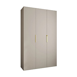 Abiks Meble Armoire à portes battantes Como 4 245,5/150/50 3 portes (cachemire/doré)