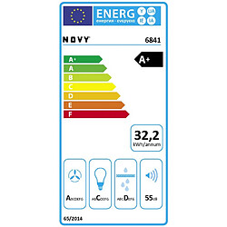 Hotte plafond 120cm 693m3/h blanc - 6841 - NOVY