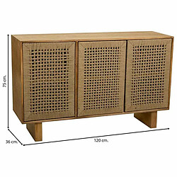 Avis Buffet Alexandra House Living Marron Bois d'épicéa Bois de paulownia 36 x 75 x 120 cm