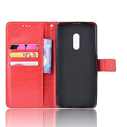 Acheter Wewoo Housse Coque en cuir à rabat horizontal Texture rétro Crazy Horse pour OPPO Realme X / OPPO K3avec porte-carte et fentes cartes et cadre photo Rouge