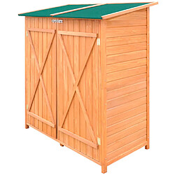 vidaXL Abri de jardin de stockage d'outils de jardin Bois Grand