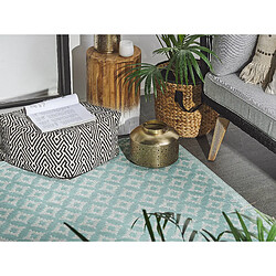 Avis Beliani Tapis extérieur au motif géométrique vert clair 120 x 180 cm THANE