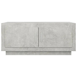 Avis Maison Chic Table basse,Table Console Table d'appoint, Table pour salon Gris béton 102x50x45 cm Bois d'ingénierie -MN63786