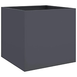 Maison Chic Jardinière,Bac à fleurs - pot de fleur anthracite 49x47x46 cm acier laminé à froid -GKD18335