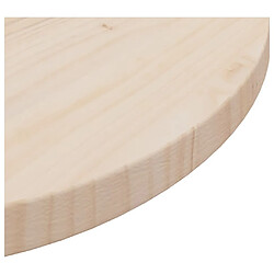 Avis vidaXL Dessus de table Ø50x2,5 cm Bois de pin massif