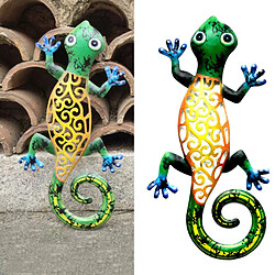 Gecko Ornements Jardin Cour de Mur En Métal Art pas cher