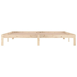 Acheter Maison Chic Lit adulte - Lit simple Cadre de lit,Structure du lit Contemporain Bois de pin massif 200x200 cm -MN32707