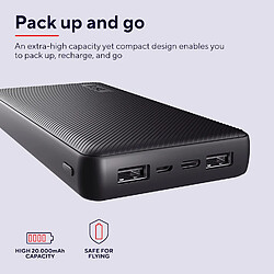 Acheter SANAG Mobile Primo Batterie Externe Rapide 20000Mah, Power Bank Usb-C 3A Grande Capacité, 3 Entrées, Chargeur Iphone, Ipad, Samsung, Xiaomi, Huawei, Airpods, Téléphone Portable, Tablette