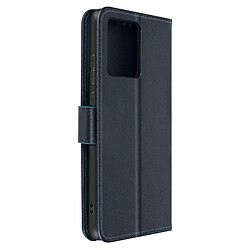 Avizar Housse pour Motorola Edge 40 Neo Portefeuille Clapet Support Vidéo Bleu nuit