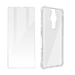 Avizar Pack Protection Sony Xperia Pro-I Coque Souple et Verre Trempé Transparent