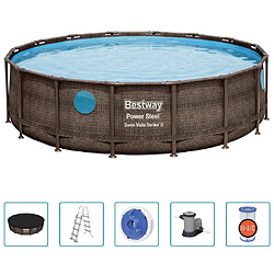 Bestway Ensemble de piscine Power Steel 488x122 cm