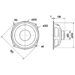 Alpexe VS-WS25E/8 - Haut-parleur (4007540010618)