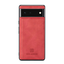 Etui en PU DG.MING absorption magnétique avec béquille, rouge pour votre Google Pixel 6