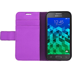 Avizar Etui Portefeuille - Housse Porte-Carte - Samsung Galaxy Core Prime - Violet