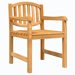 Avis Maison Chic Lot de 2 Chaises de jardin,Fauteuil d'extérieur 58x59x88 cm bois de teck solide -MN26244