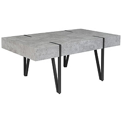 Beliani Table basse MDF Gris clair ADENA