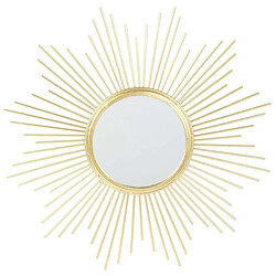 The Home Deco Factory Miroir forme Soleil en métal 19.5 cm.