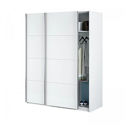 Avis Pegane Armoire avec 2 portes coulissantes coloris blanc artik - Longueur 150 x Profondeur 60 x Hauteur 200 cm