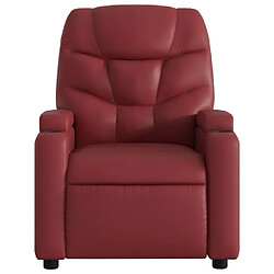 Avis vidaXL Fauteuil de massage inclinable Rouge bordeaux Similicuir