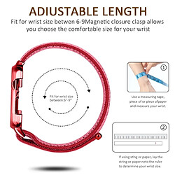 Wewoo Montre simple en nylon Mode Bracelet avec cadre pour Apple la série 4 40mm Rouge pas cher