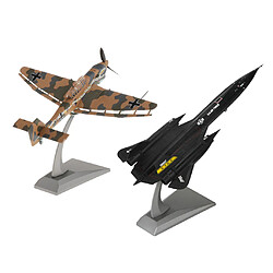 2x 1/72 JU87 Bomber Avion 1: 144 SR-71A Blackbird Fighter Modèle Décoration pas cher