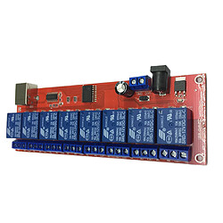 Acheter Module de relais usb 8 canaux ne cachait aucun lecteur usb relais pour mcu control 12v