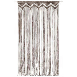 vidaXL Rideau en macramé Taupe 140x240 cm Coton