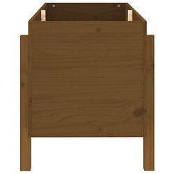 Avis vidaXL Lit surélevé de jardin brun miel 101x50x57cm bois de pin massif