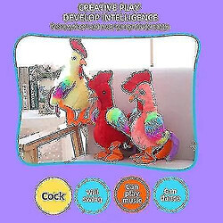 Avis Universal Électrique Crihing Poulets Toy Fun Singing Roosters Cadeau d'anniversaire en peluche (rose)