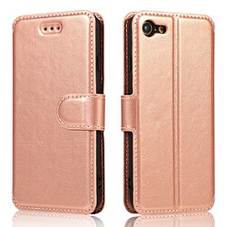 Etui en PU + TPU avec support or rose pour votre Apple iPhone SE (2nd Generation)/8/7