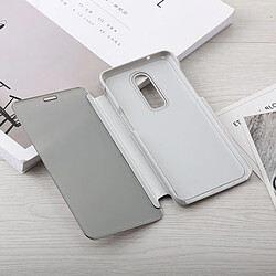 Avis Wewoo Coque Etui en cuir incassable pour banderoleur courbé pour One Plus 6T, avec support et fonction sommeil / réveil (Argent)