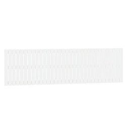 vidaXL Tête de lit murale Blanc 204x3x60 cm Bois massif de pin