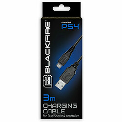 Câble USB vers micro USB Blackfire PS4 Noir