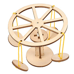 Acheter Puzzle 3D Rotation Swing en Bois DIY Assemblée Formation Imagination Science Jouet Educatif Enfants