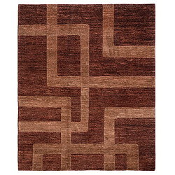 Vidal Tapis de laine 244x201 brun Juma