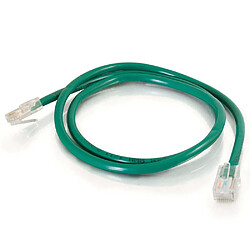 Cables To Go C2G Câble de raccordement réseau Cat5e sans gaine non blindé (UTP) de 2 M - Vert