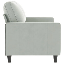 Acheter Maison Chic Canapé à 2 places,Sofa de Salon,Canapé droit Gris clair 140 cm Velours -GKD989625