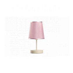 Lumière Lampe de table NINETTA Tissu,Métal Ivoire,Rose