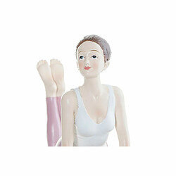 Figurine Décorative DKD Home Decor Rose Résine Yoga (16 x 6 x 13 cm)