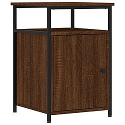 Maison Chic Table de chevet,Table de nuit,Table d'appoint pour salon chêne marron 40x42x60 cm bois d'ingénierie -MN67900